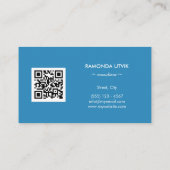 Elegant modern met QR-code Visitekaartje (Achterkant)