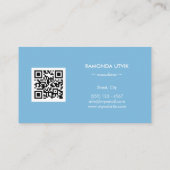 Elegant modern met QR-code Visitekaartje (Achterkant)