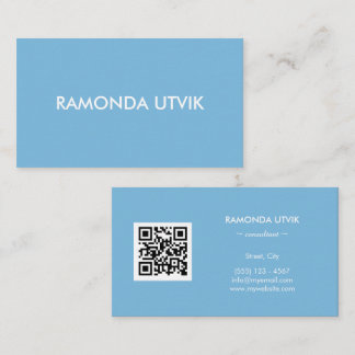 Elegant modern met QR-code Visitekaartje