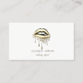 Elegant modern, metallisch opdruppelaar, Makeup Visitekaartje (Voorkant)