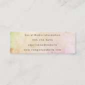 Elegant Modern Mini Visitekaartje (Achterkant)