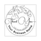 Elegant Modern Minimaal Bedankt voor uw bestelling Rubberstempel (Afrduk)