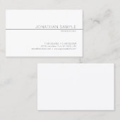 Elegant modern, minimaal design professioneel desi visitekaartje (Voorkant / Achterkant)