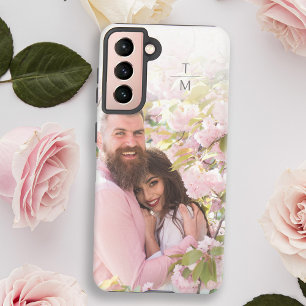 Elegant Modern Minimaal Fotomonogram Samsung Galaxy Hoesje