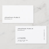 Elegant, modern, minimaal, professioneel gestrooml visitekaartje (Voorkant / Achterkant)