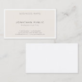 Elegant, modern, minimaal, stijlvol design met tie visitekaartje (Voorkant / Achterkant)