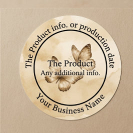 Elegant Modern Minimaal Zwart en Wit Product Labels