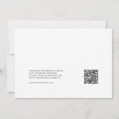 Elegant Modern Minimal Save the Date Foto QR-code Kaart (Achterkant)