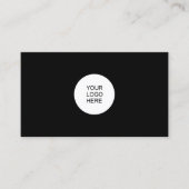 Elegant Modern Minimal Sjabloon Upload uw Logo Visitekaartje (Voorkant)