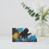 Elegant Modern minimale dj-muziek Visitekaartje (Staand voorkant)