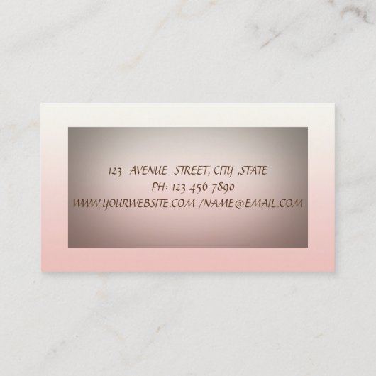 Elegant modern minimalisme Professional Visitekaartje (Achterkant)