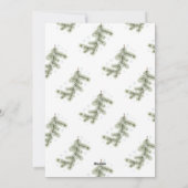 Elegant Modern Minimalist Christmas Feestdagenkaart (Achterkant)