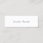 Elegant Modern Minimalist Design Sjabloon Trendy Mini Visitekaartje (Voorkant)