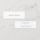 Elegant Modern Minimalist Design Sjabloon Trendy Mini Visitekaartje (Voorkant / Achterkant)