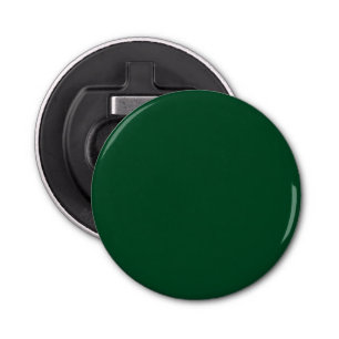 Elegant Modern Minimalist Forest Green Button Flesopener