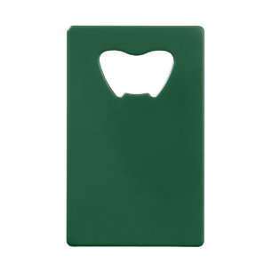 Elegant Modern Minimalist Forest Green Creditkaart Flessenopener