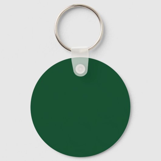 Elegant Modern Minimalist Forest Green Sleutelhanger (Achterkant)