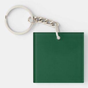Elegant Modern Minimalist Forest Green Sleutelhanger