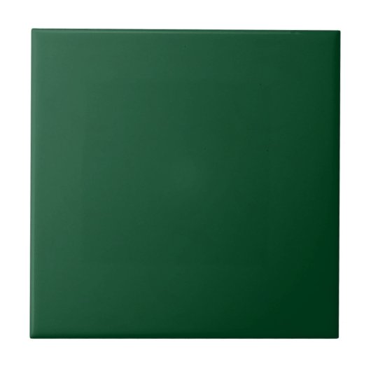 Elegant Modern Minimalist Forest Green Tegeltje (Voorkant)