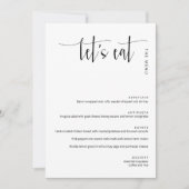 Elegant Modern Minimalist Laten we Eat Hartelijk M (Voorkant)