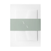 Elegant Modern Minimalist Monogram Weddenschap Uitnodigingen Wikkel (Voorkant Voorbeeld)