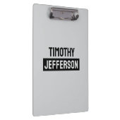 Elegant Modern Minimalist Own Name Klembord (Rechts)