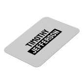 Elegant Modern Minimalist Own Name Magneet (Linkerzijde)