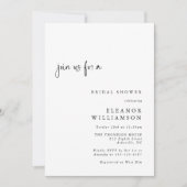 Elegant Modern Minimalist Photo Vrijgezellenfeest Kaart (Voorkant)