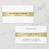 Elegant Modern Minimalist Plain Luxury Trendy Visitekaartje (Voorkant / Achterkant)