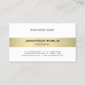 Elegant Modern Minimalist Plain Luxury Trendy Visitekaartje (Achterkant)