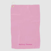 Elegant Modern Minimalist Professional Basic Pink  Golfhanddoek (Voorkant)