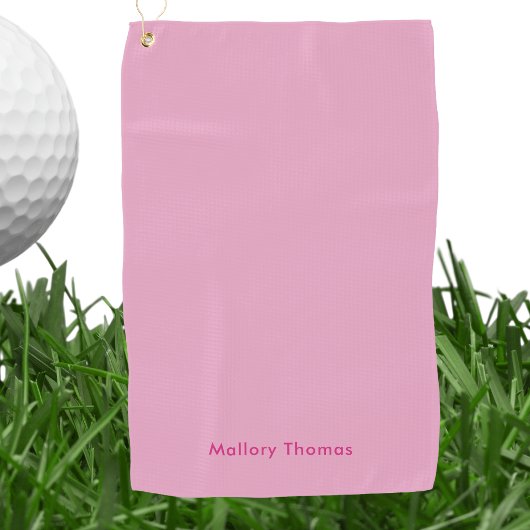 Elegant Modern Minimalist Professional Basic Pink  Golfhanddoek