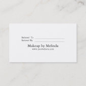 Elegant Modern Minimalist Red Heart Referral Card Visitekaartje (Achterkant)