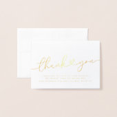 Elegant Modern Minimalist Simple Weddenschap Harte Folie Kaarten (Voorkant met envelop)