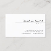 Elegant Modern Minimalist Trendy Simple Sjabloon Visitekaartje (Achterkant)