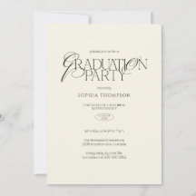 Elegant Modern Minimalist Typography Graduation