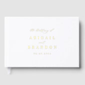Elegant Modern Minimalist Wedding  Gastenboek (Voorkant)