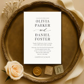 Elegant Modern Minimalist Wedding  Kaart