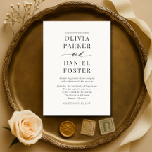 Elegant Modern Minimalist Wedding 