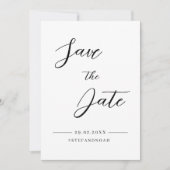 Elegant Modern Minimalist Wedding Save the Date (Voorkant)