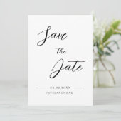 Elegant Modern Minimalist Wedding Save the Date (Staand voorkant)
