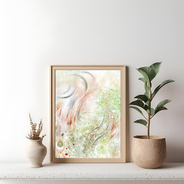 Elegant modern minimalistisch abstract kunst Poste Poster