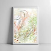 Elegant modern minimalistisch abstract kunst Poste Poster