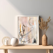 Elegant modern minimalistisch abstract kunst poste poster