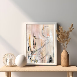 Elegant modern minimalistisch abstract kunst poste poster