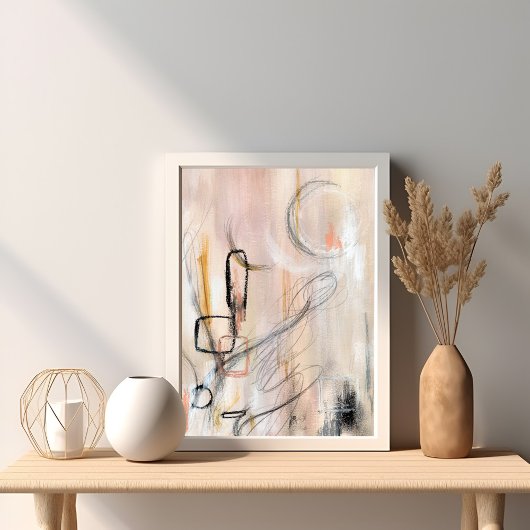 Elegant modern minimalistisch abstract kunst poste poster