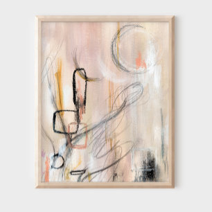 Elegant modern minimalistisch abstract kunst poste poster