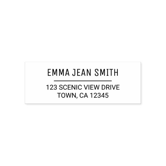 Elegant modern minimalistisch Alle Petten retourad Zelfinktende Stempel (Design)