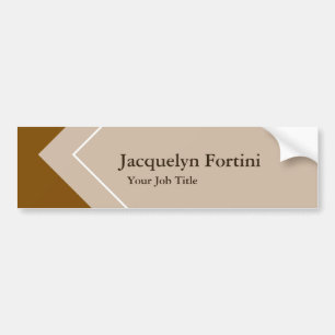 Elegant Modern Minimalistisch Bumpersticker