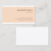 Elegant modern, minimalistisch design met hoge ton visitekaartje (Voorkant / Achterkant)